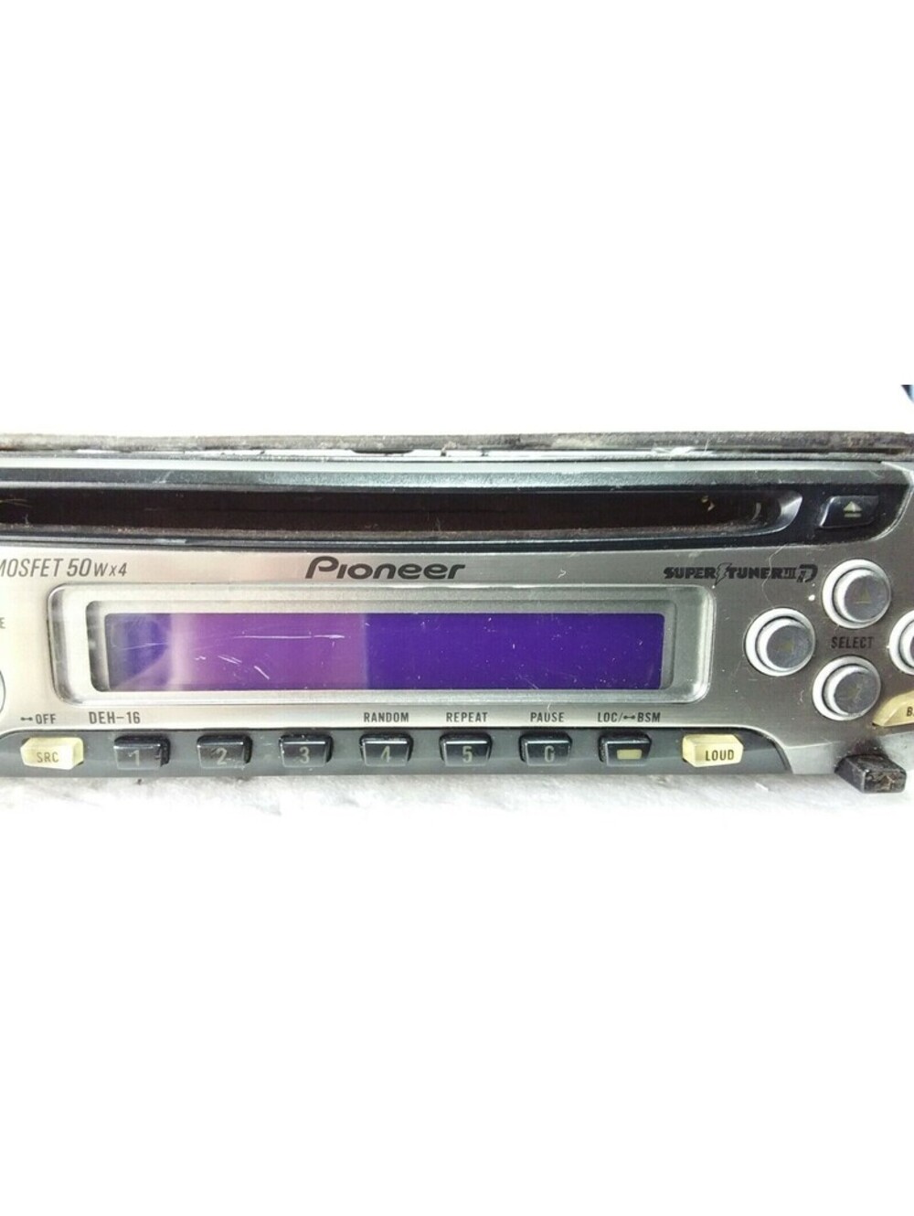 Pioneer DEH-16 Super Tuner IIID CD Player Car Stereo AM/FM AUX Tested